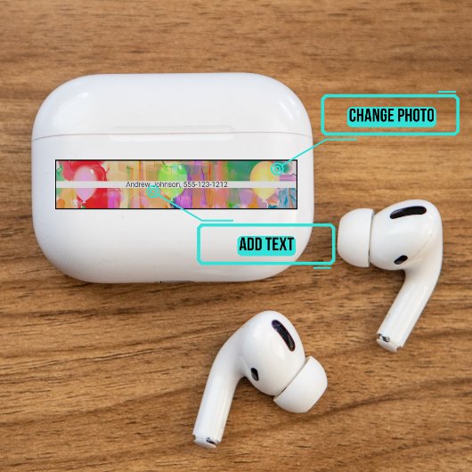 Airpods Proケース装飾スキン – バルーン シール