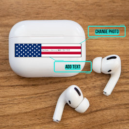 Airpods Proケース装飾皮膚 – 米国国旗 シール