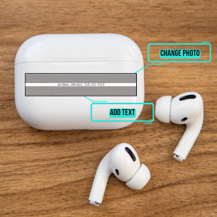 Airpods Proケース装飾肌 – スチール シール