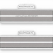 Airpods Proケース装飾肌 – スチール シール (正面)