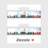 Airpods Proケース装飾肌 – Cityscape シール (シート)