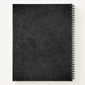 Airport Board (すべての文字のカスタマイズ) ノートブック (裏面)