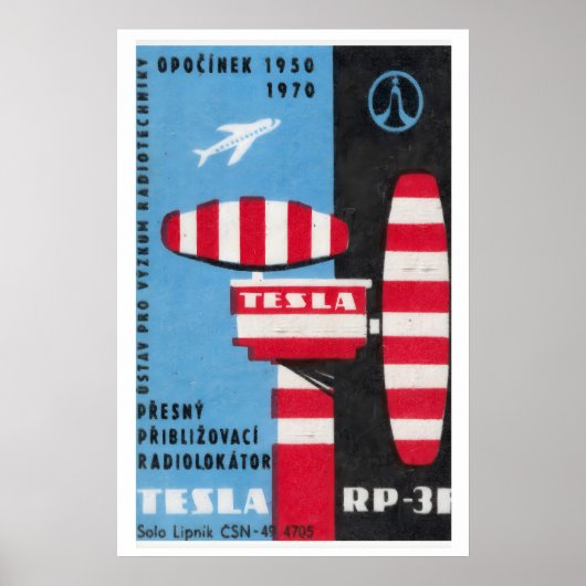 Airport Control Tower - Matchbox Print - Aesthetic ポスター (正面)