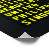 Airport Departures Poster ポスター (角)