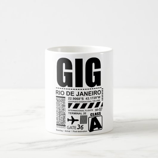Airport Rio de Janeiro GIG コーヒーマグカップ (中央)
