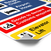 Airport Signs ポスター (角)