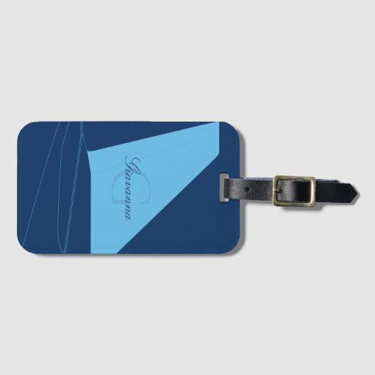 Airpplane Tail Fin Luggage Tag ラゲッジタグ (正面横)