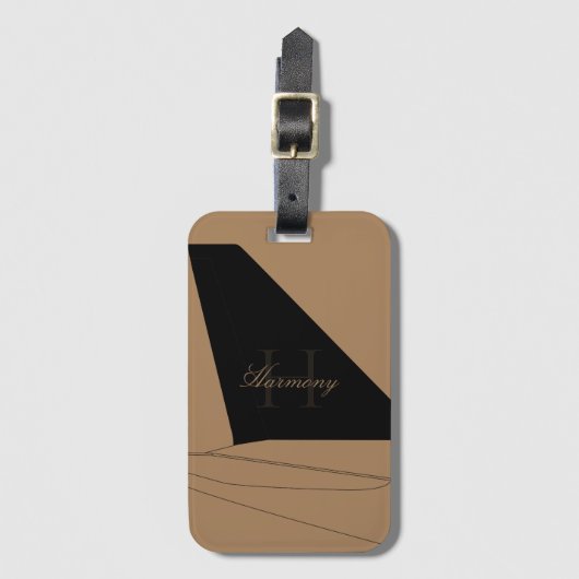Airpplane Tail Fin Luggage Tag ラゲッジタグ (正面縦)