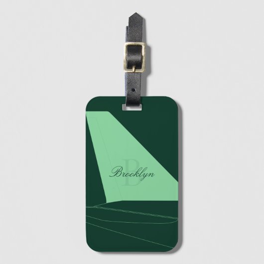 Airpplane Tail Fin Luggage Tag ラゲッジタグ (正面縦)