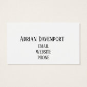 Airship Over Chicagoの名刺 (裏面)