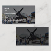 Airshowの飛行機 名刺 (正面/裏面)