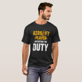 Airsoft選手チームスポーツ競技会 Tシャツ (正面フル)