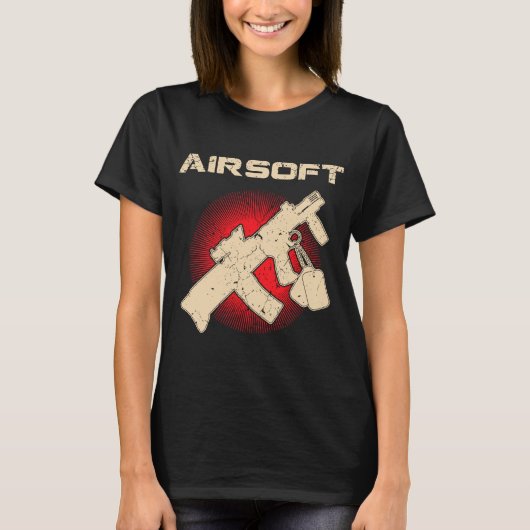 Airsoft Airsoftマーカー軍隊ルック Tシャツ (正面)