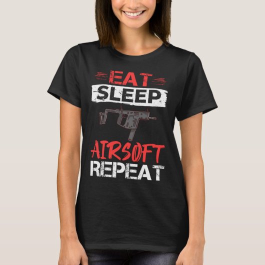 Airsoft Gun Game Shooting Training Player Airsofti Tシャツ (正面)