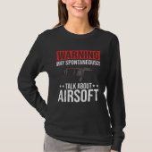 Airsoft Gun Game Shooting Training Player Airsofti Tシャツ (正面)