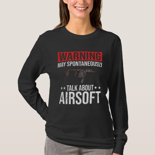 Airsoft Gun Game Shooting Training Player Airsofti Tシャツ (正面)
