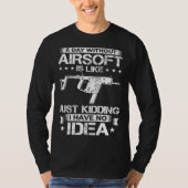 Airsoft Gun Game Shooting Training Player Airsofti Tシャツ (正面)