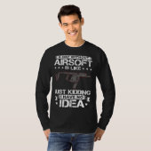 Airsoft Gun Game Shooting Training Player Airsofti Tシャツ (正面フル)