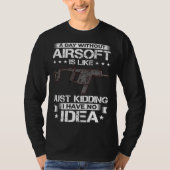 Airsoft Gun Game Shooting Training Player Airsofti Tシャツ (正面)