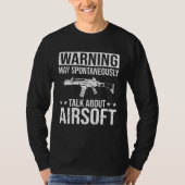 Airsoft Gun Game Shooting Training Player Airsofti Tシャツ (正面)