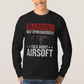 Airsoft Gun Game Shooting Training Player Airsofti Tシャツ (正面)