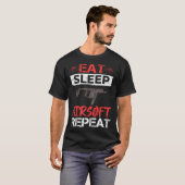 Airsoft Gun Game Shooting Training Player Airsofti Tシャツ (正面フル)