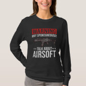Airsoft Gun Game Shooting Training Player Airsofti Tシャツ (正面)
