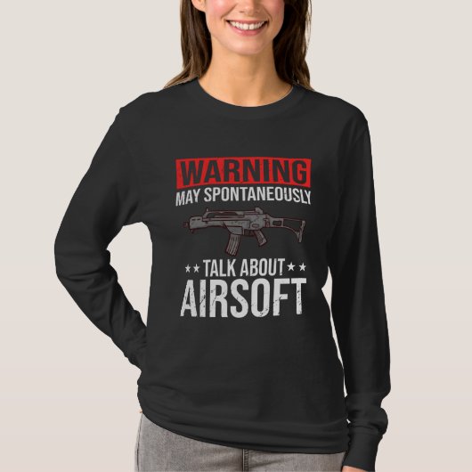 Airsoft Gun Game Shooting Training Player Airsofti Tシャツ (正面)