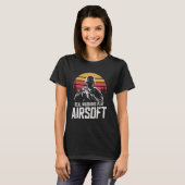 Airsoft MilSimおもしろい Paintball戦術的ギアSofta Tシャツ (正面フル)