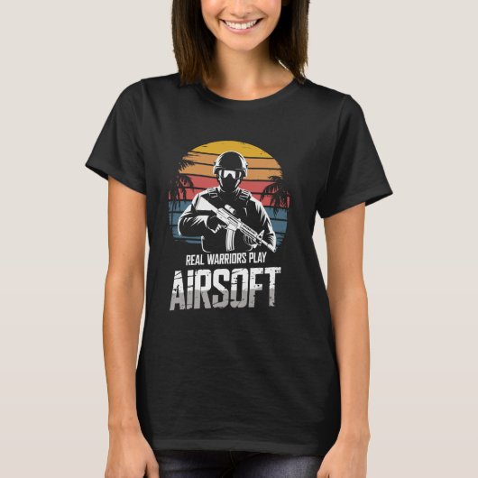 Airsoft MilSimおもしろい Paintball戦術的ギアSofta Tシャツ (正面)