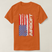 Airsoft USA国旗 Tシャツ (デザイン正面)