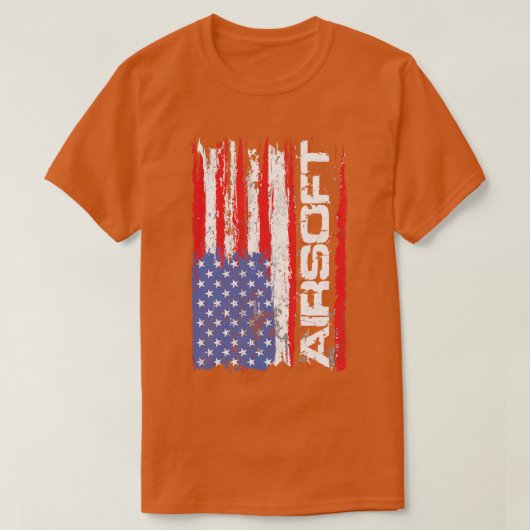 Airsoft USA国旗 Tシャツ (デザイン正面)