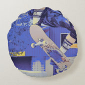 Airtime - スケートボーダー ラウンドクッション (裏面)