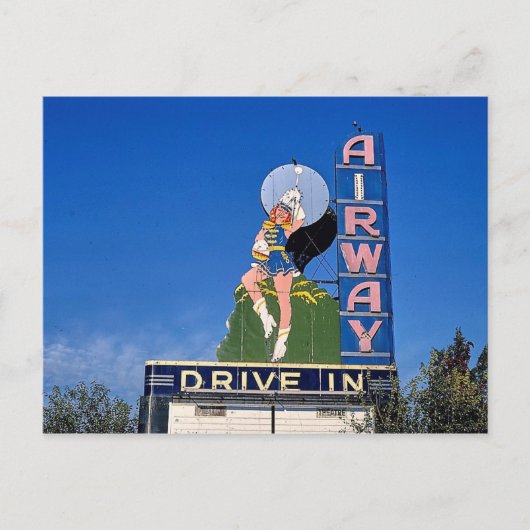 Airway Drive-In Theater, Saint Ann, Missouri ポストカード (正面)