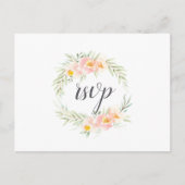 AiryフローラRSVPポストカード(食事の選択あり) インビテーションポストカード (正面)