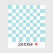 Airy Blue Checker Tile シール (シート)