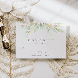 Airy Botanical RSVPカード