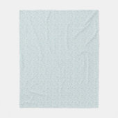 Airy Chamomile & Sky Blue Wildflower Meadow フリースブランケット (正面)