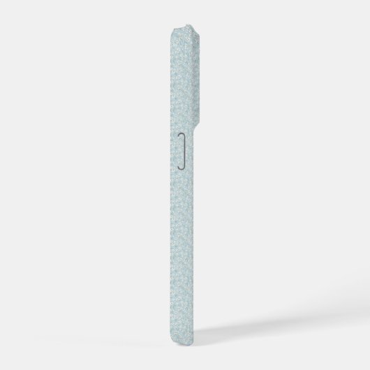 Airy Chamomile & Sky Blue Wildflower Meadow iPhoneケース (右側面)