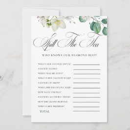 Airy Eucalyptus Greenery Boho Rustic Bridal Shower 招待状