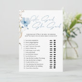 Airy Eucalyptus Greenery Boho Rustic Bridal Shower 招待状 (スタンド正面)