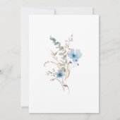 Airy Eucalyptus Greenery Boho Rustic Bridal Shower 招待状 (裏面)