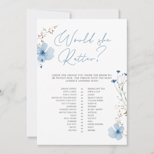 Airy Eucalyptus Greenery Boho Rustic Bridal Shower 招待状 (正面)