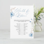 Airy Eucalyptus Greenery Boho Rustic Bridal Shower 招待状 (スタンド正面)