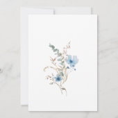 Airy Eucalyptus Greenery Boho Rustic Bridal Shower 招待状 (裏面)