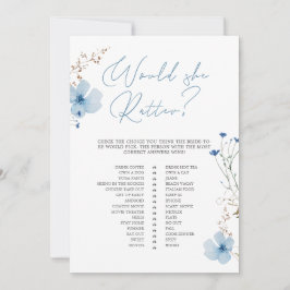 Airy Eucalyptus Greenery Boho Rustic Bridal Shower 招待状