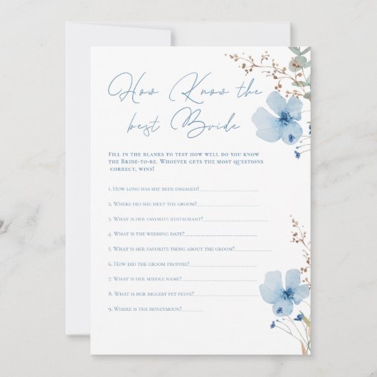 Airy Eucalyptus Greenery Boho Rustic Bridal Shower 招待状 (正面)