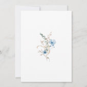 Airy Eucalyptus Greenery Boho Rustic Bridal Shower 招待状 (裏面)