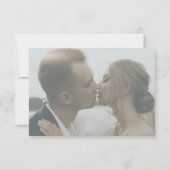 Airy Greenミニマリスト写真ハンドプレスフローラ サンキューカード (裏面)