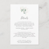 Airy Greeneryの結婚詳細エンクロージャカード エンクロージャーカード (正面)